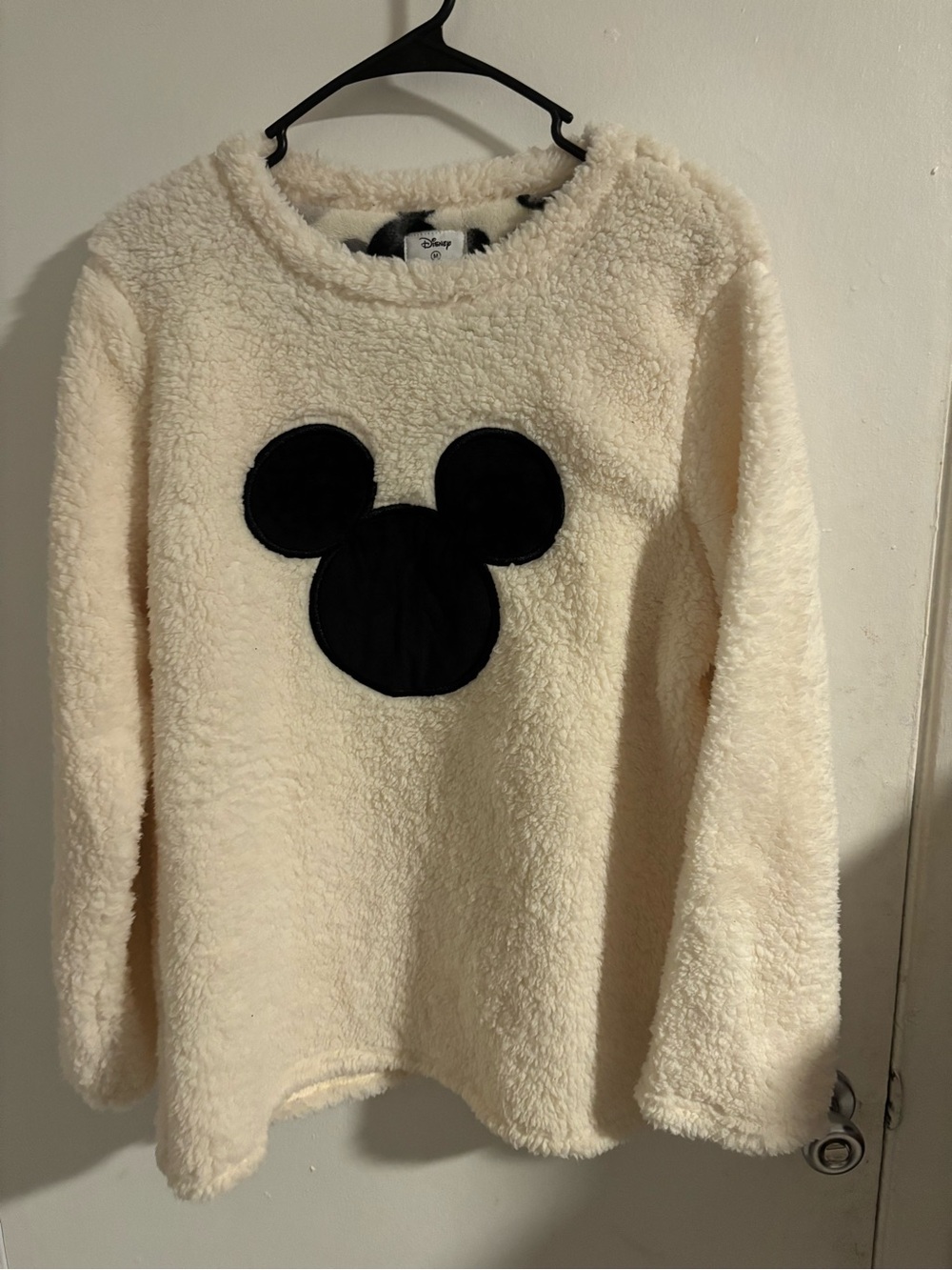 Disney Mickey Mouse Sherpa Fleece Pullover Sweater Size Medium